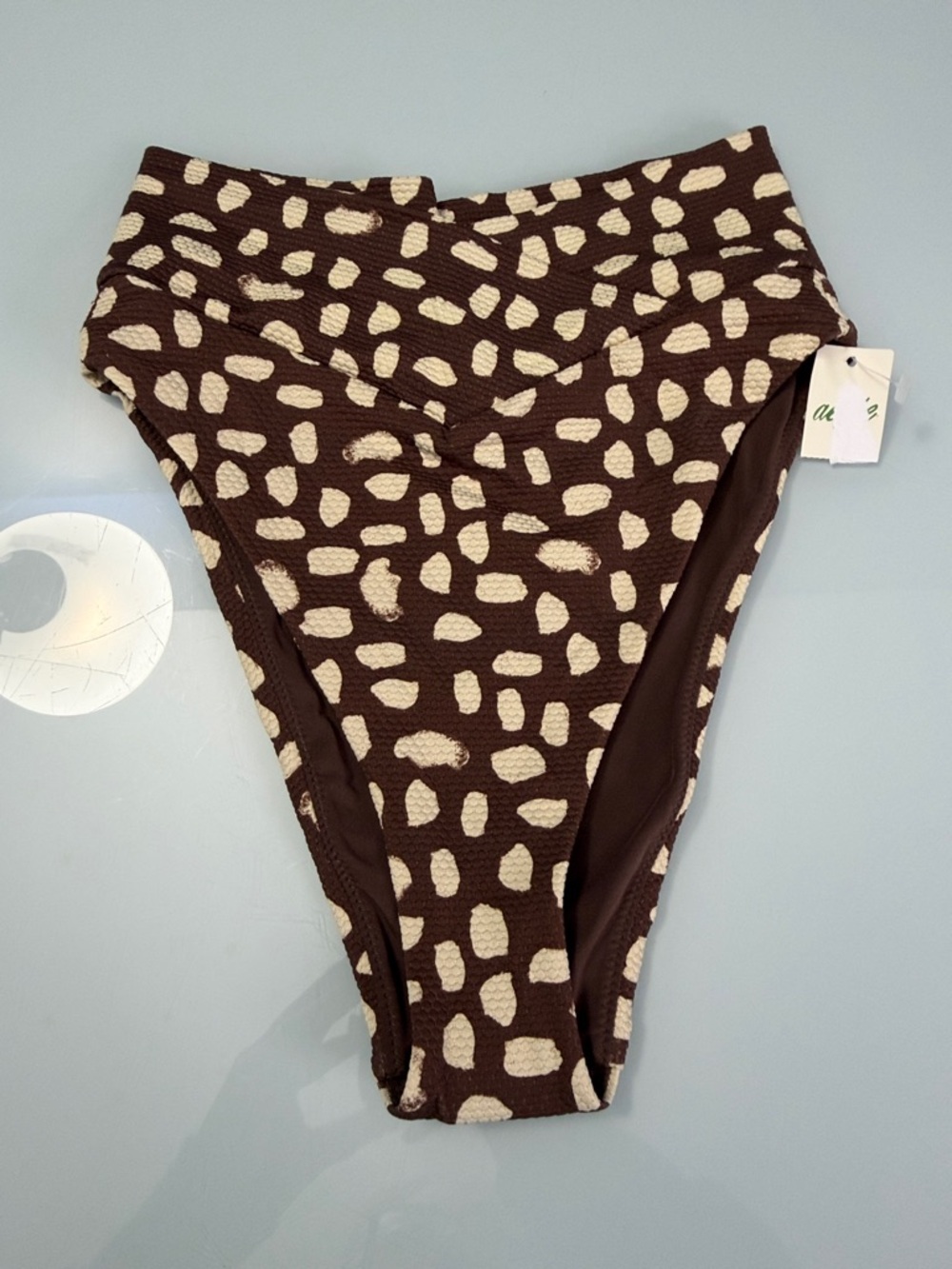 NWT Aerie High Waisted Front Cross Bikini Bottoms